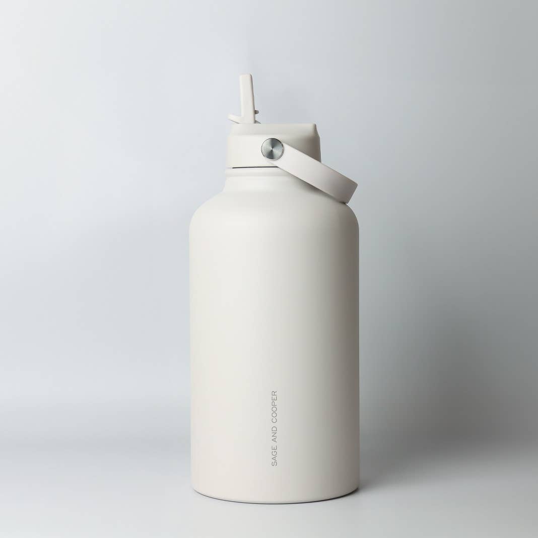 The Sage & Cooper Insulated Drink Bottle: Black / 1 Litre