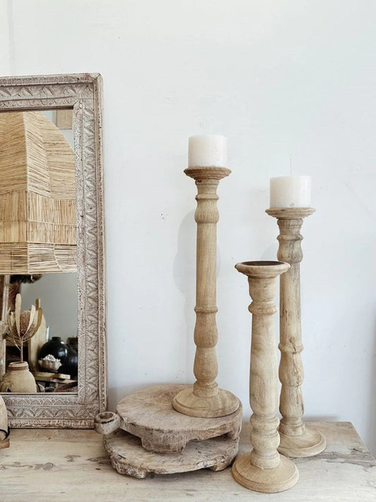 Charpoy Leg Candle Holder