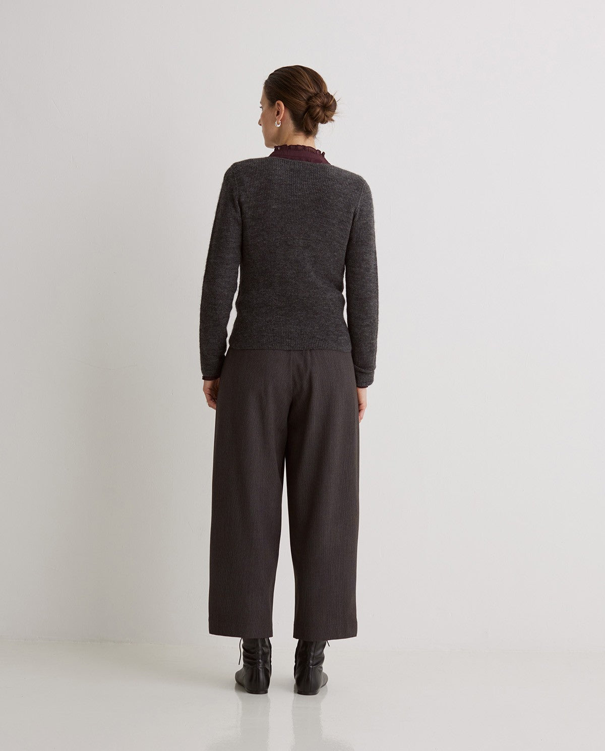 Cardigan Fishermans Rib / Lead