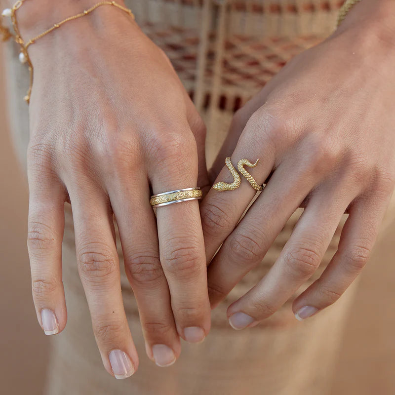 Symi Snake Ring | Brass