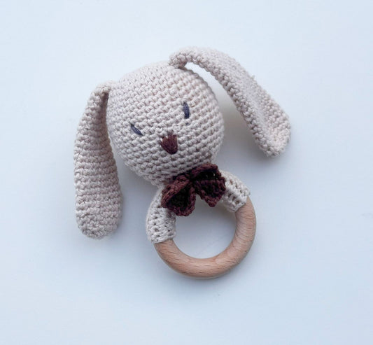 Baby Bunny Crochet Baby Teether
