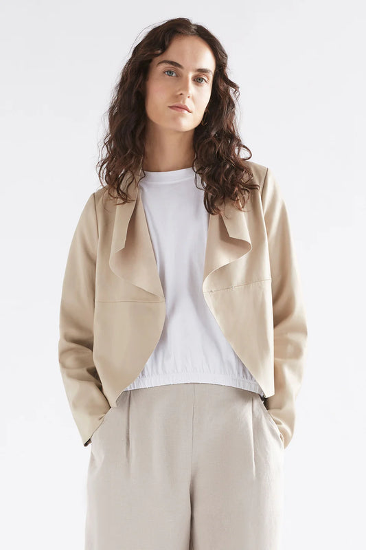 Fine Leather Jacket / Stone