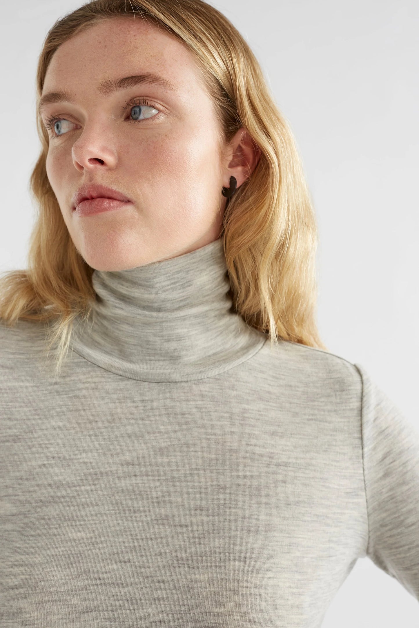 Merino Long Sleeve Skivvy | Grey
