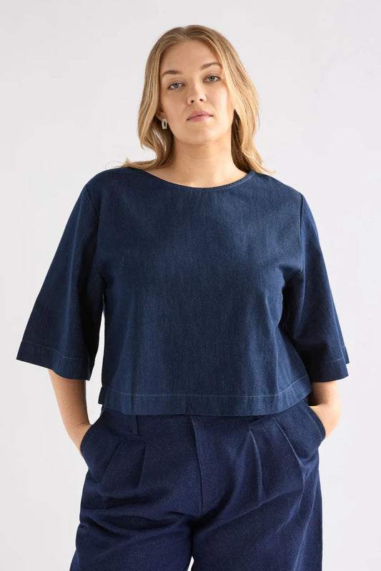 Dennem Top / Dark Blue Rinse