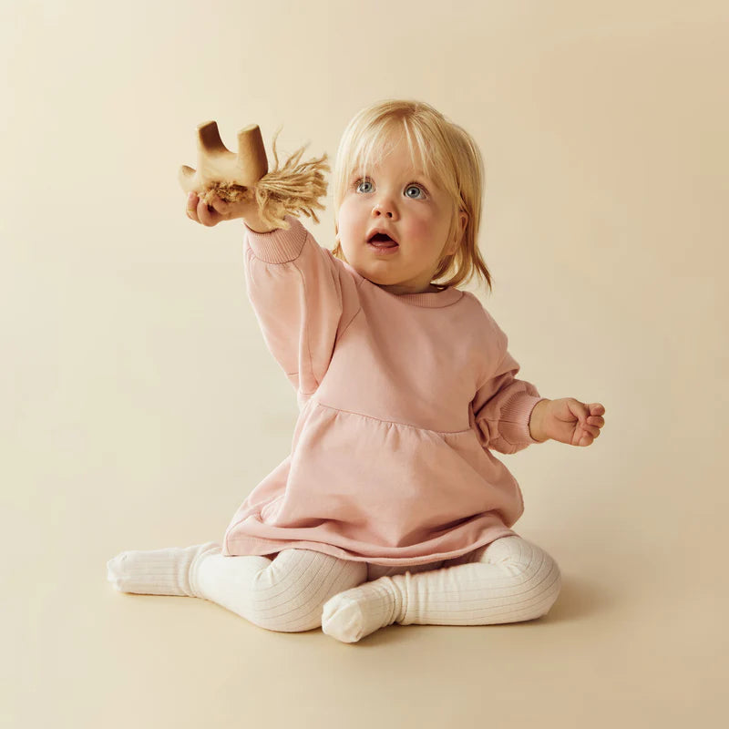 Organic Terry Sweat Dress | Blush