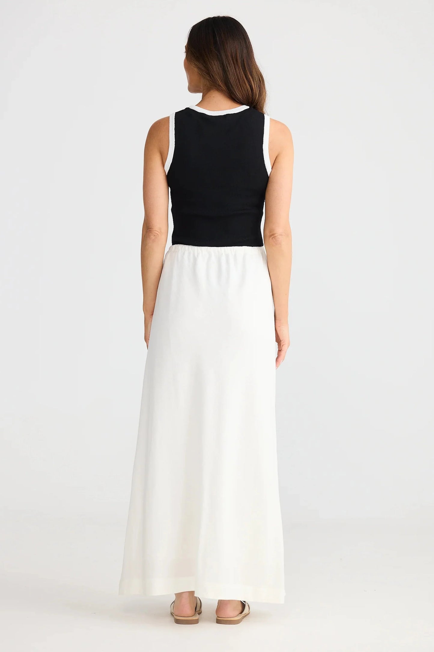 Hettie Bias Skirt / Off White