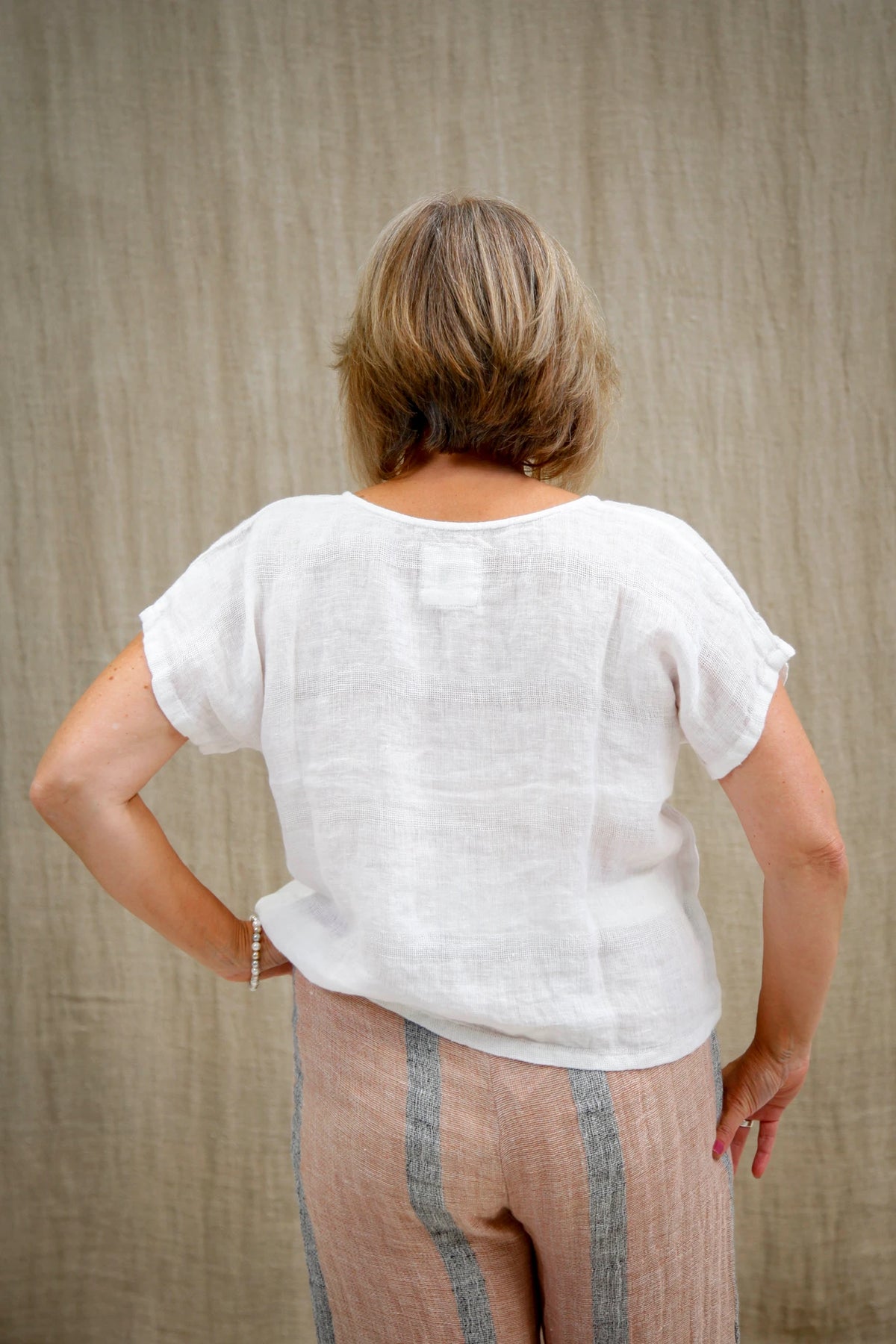 Carina Box Top / White