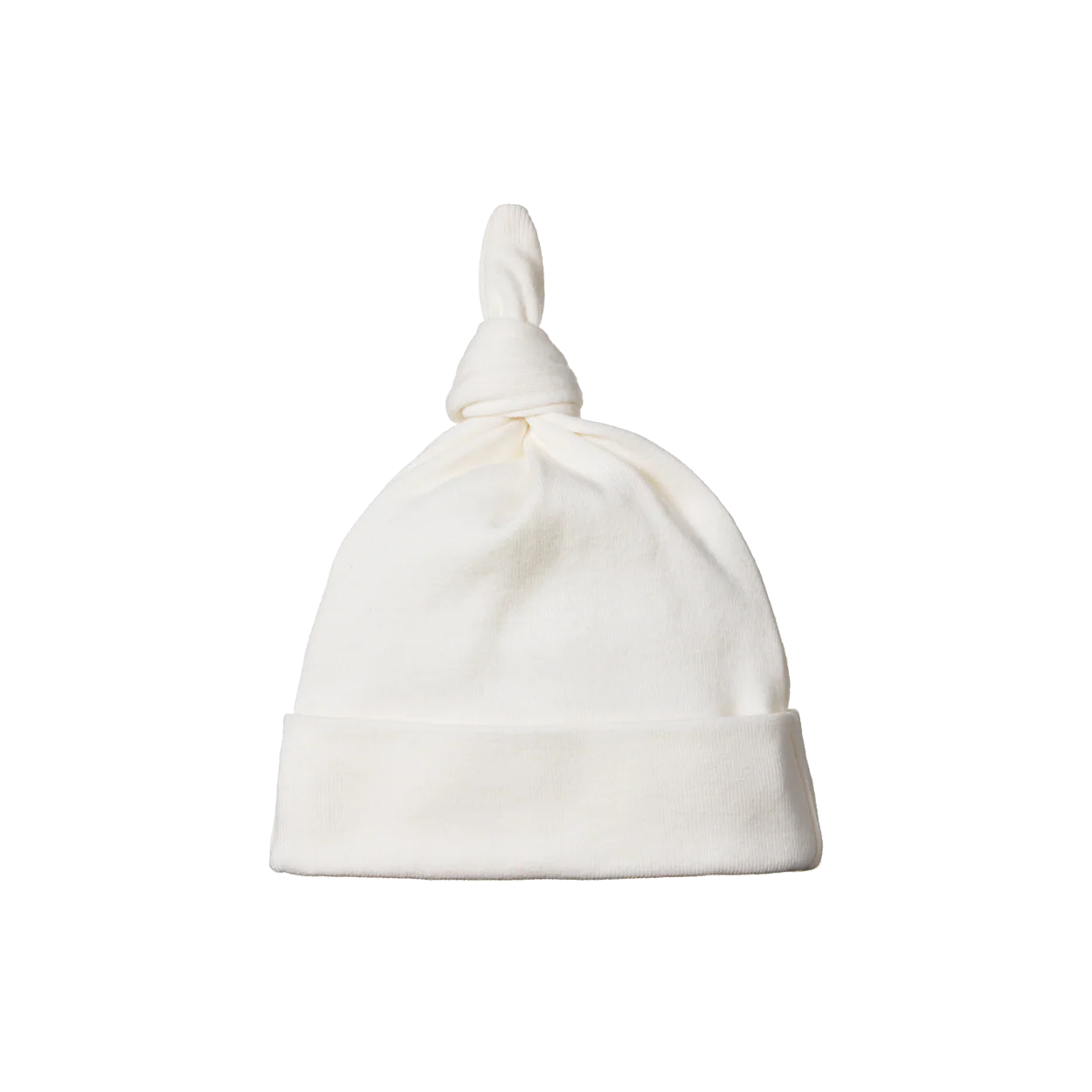 Cotton Knotted Beanie / Natural