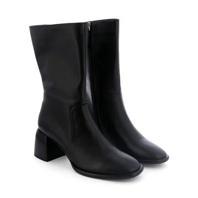 Charlene Block Heel Boot | Black