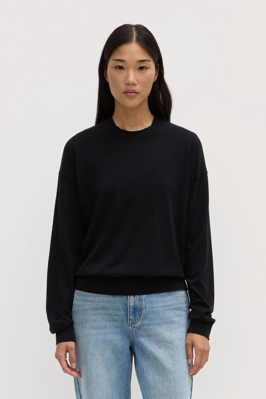 Cashmere Sweater / Cotton - Black