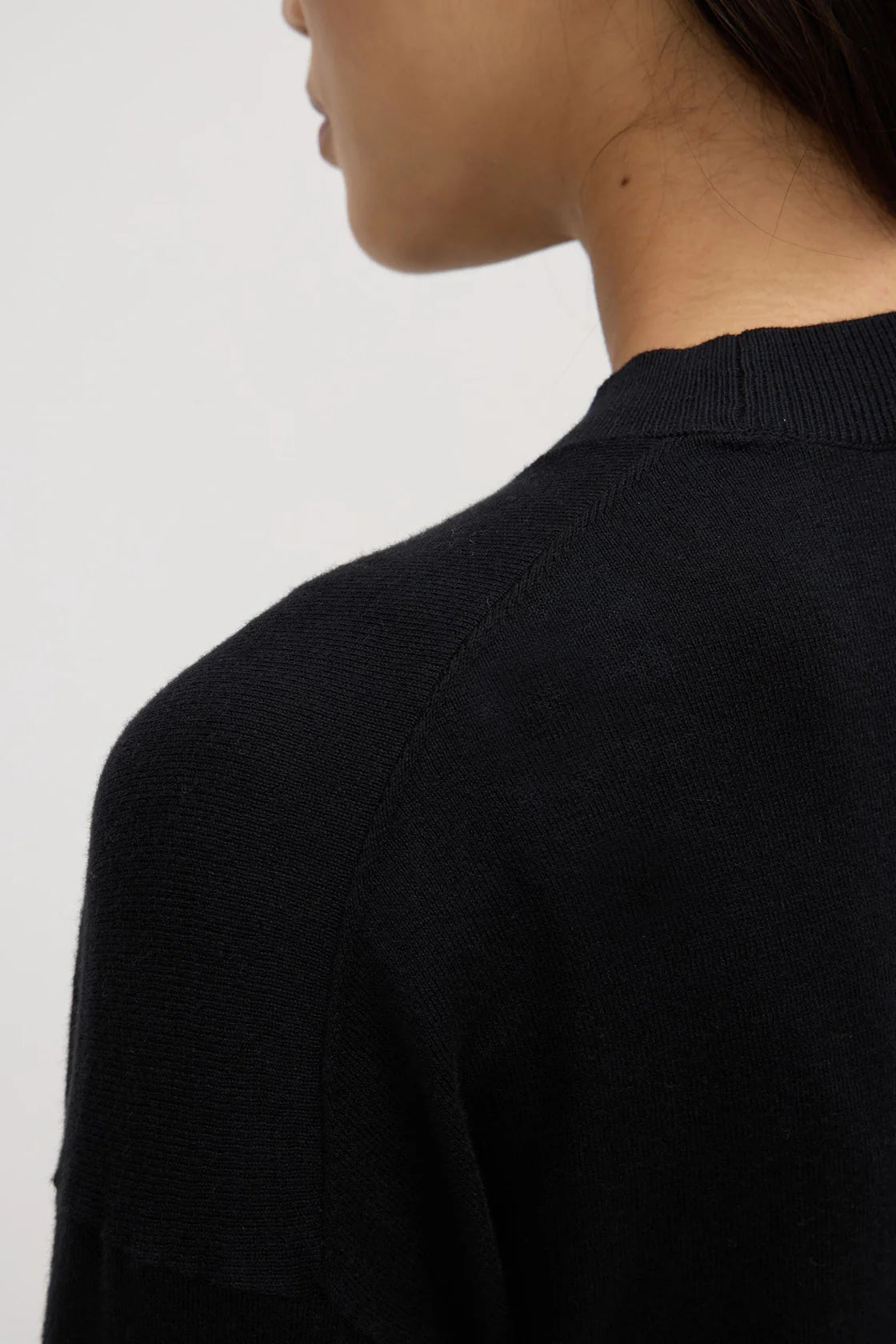 Cashmere Sweater / Cotton - Black