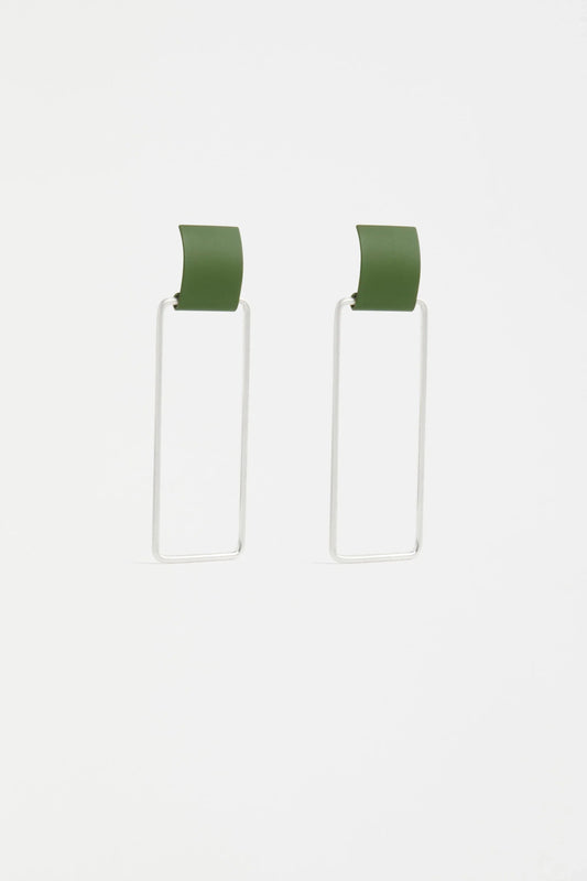 Kvad Earrings / Moss