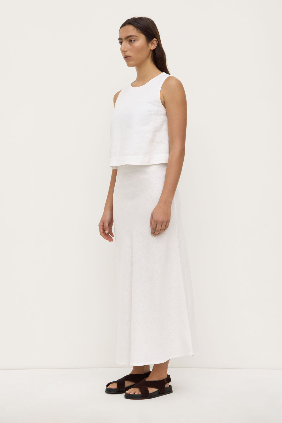 Estelle / Linen Top - White