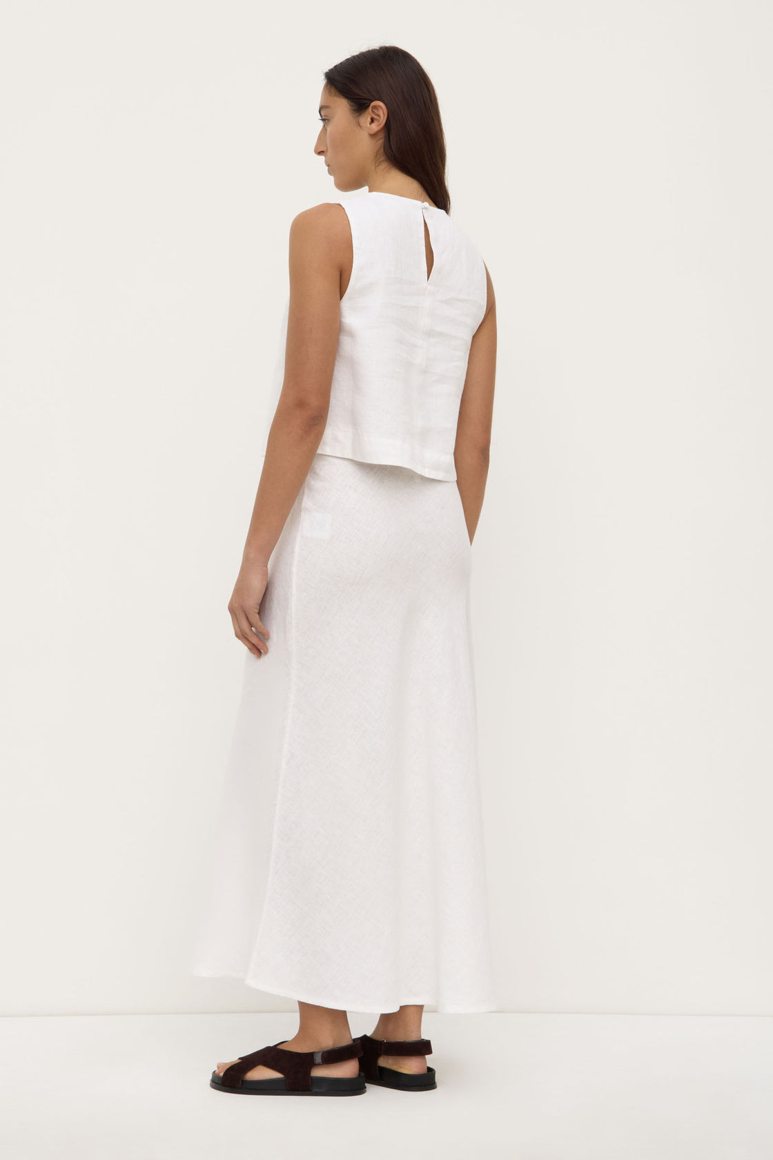 Estelle / Linen Top - White