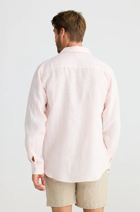 Oxford Shirt | Pink Linen