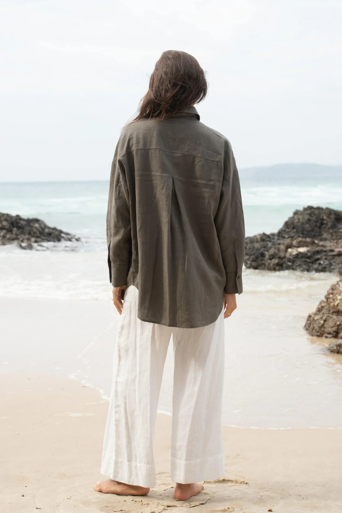 Kirra Linen Shirt | Khaki