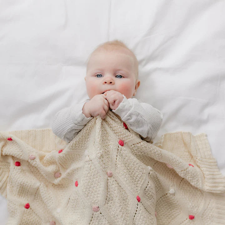 Lucy Baby Blanket | Pink