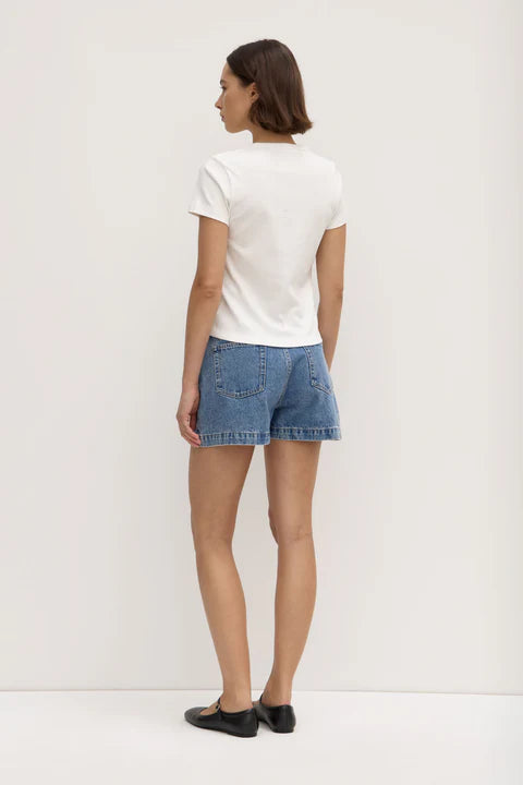 Lyla / Sleeve Tee - White