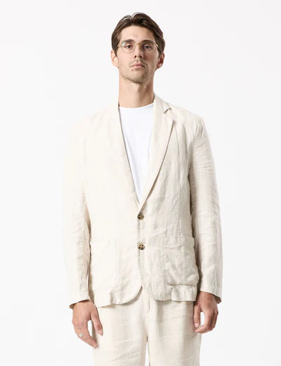 Gatsby Linen Blazer | Natural