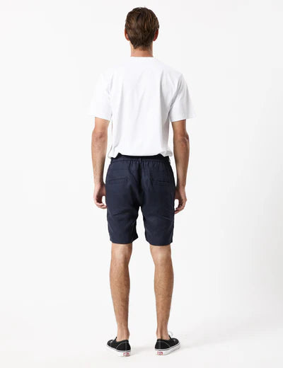 Tanner Linen Shorts | Navy