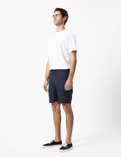 Tanner Linen Shorts | Navy