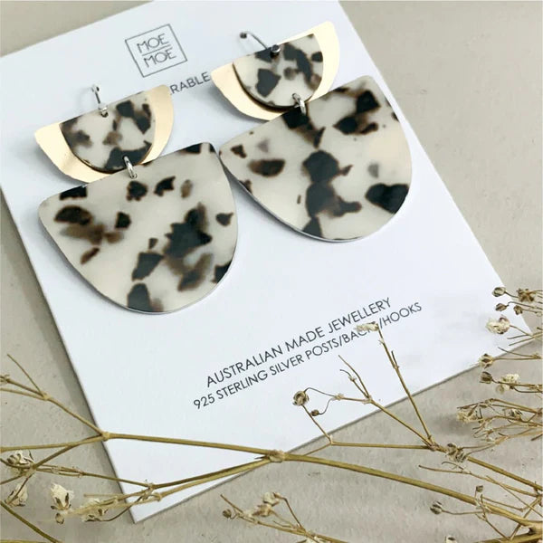 Ivory Tortoise Double Bell Drops