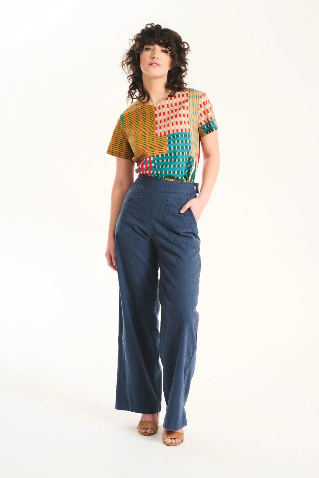 Peggy Lino Pants / Long - Navy