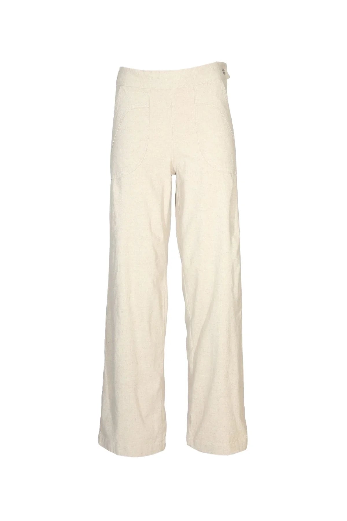 Peggy Lino Long Pants / Oat in Linen