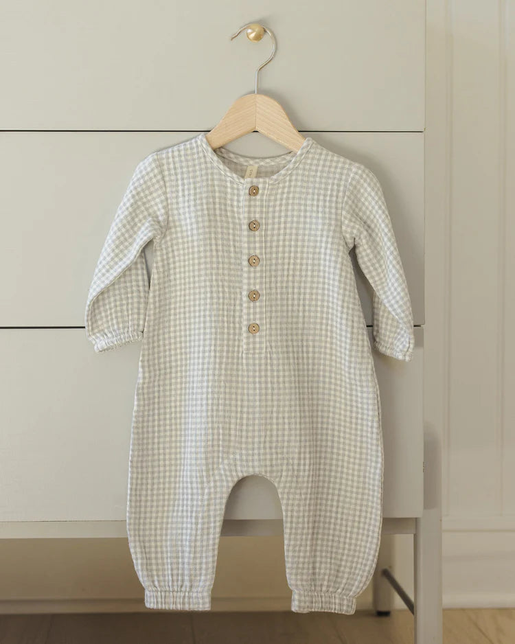 Woven Jumpsuit / Blue Gingham