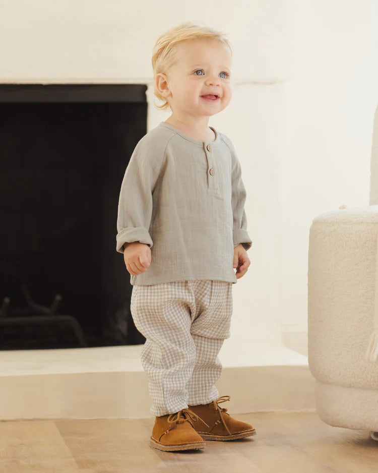 Woven Pant / Blue Gingham