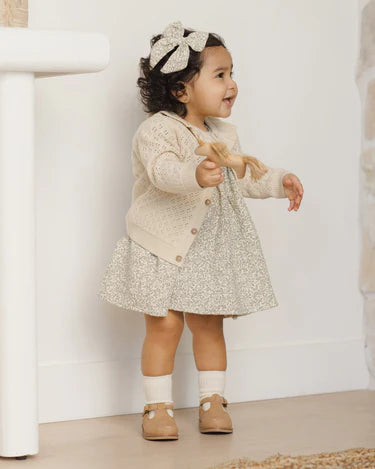 Ruffle Collar Cardigan | Natural