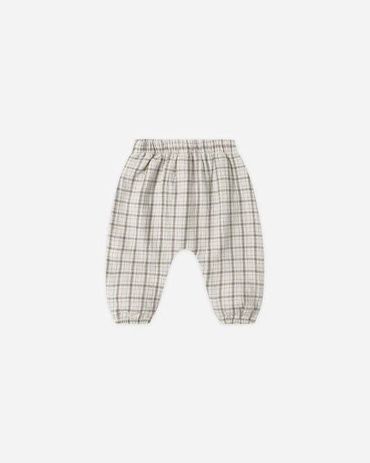 Woven Pant / Blue Plaid