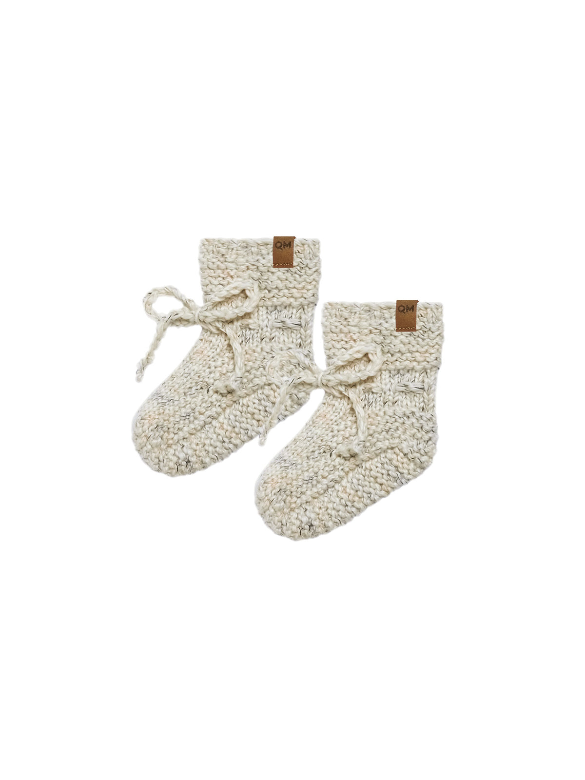 Knit Booties | Speckled Latte