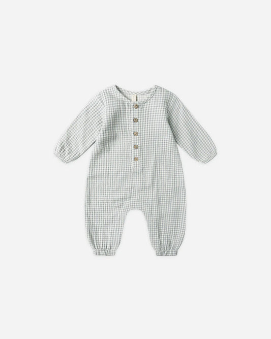 Woven Jumpsuit / Blue Gingham