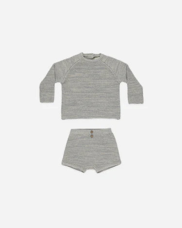 Summer Knit Set | Heathered Blue