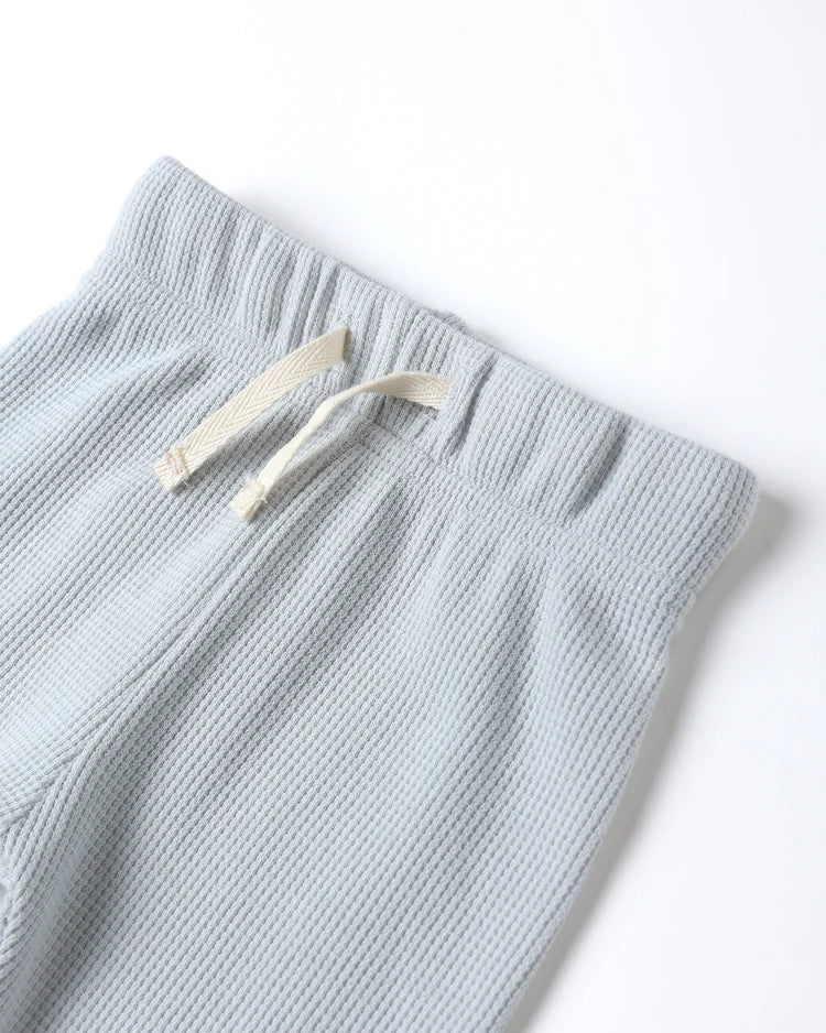 Waffle Top & Pant Set / Ice Blue