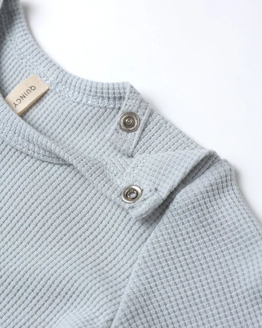 Waffle Top & Pant Set / Ice Blue