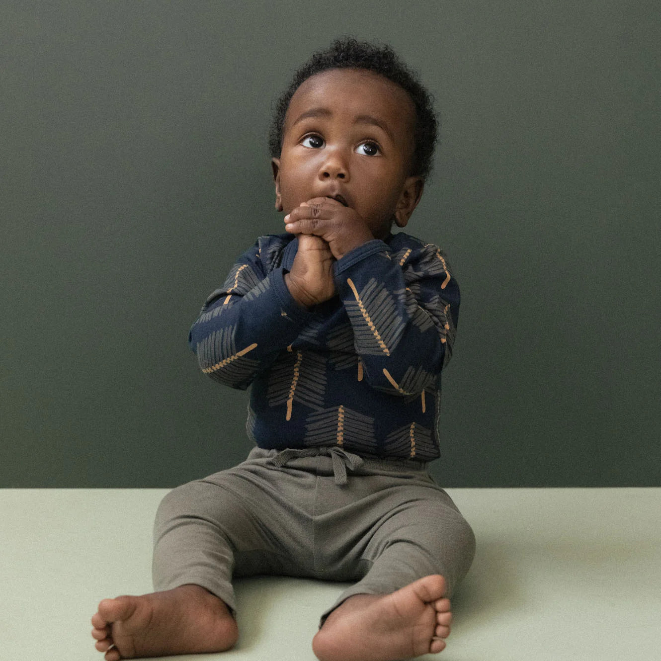 Stretch Jersey Long Sleeve Bodysuit / Bramblewood