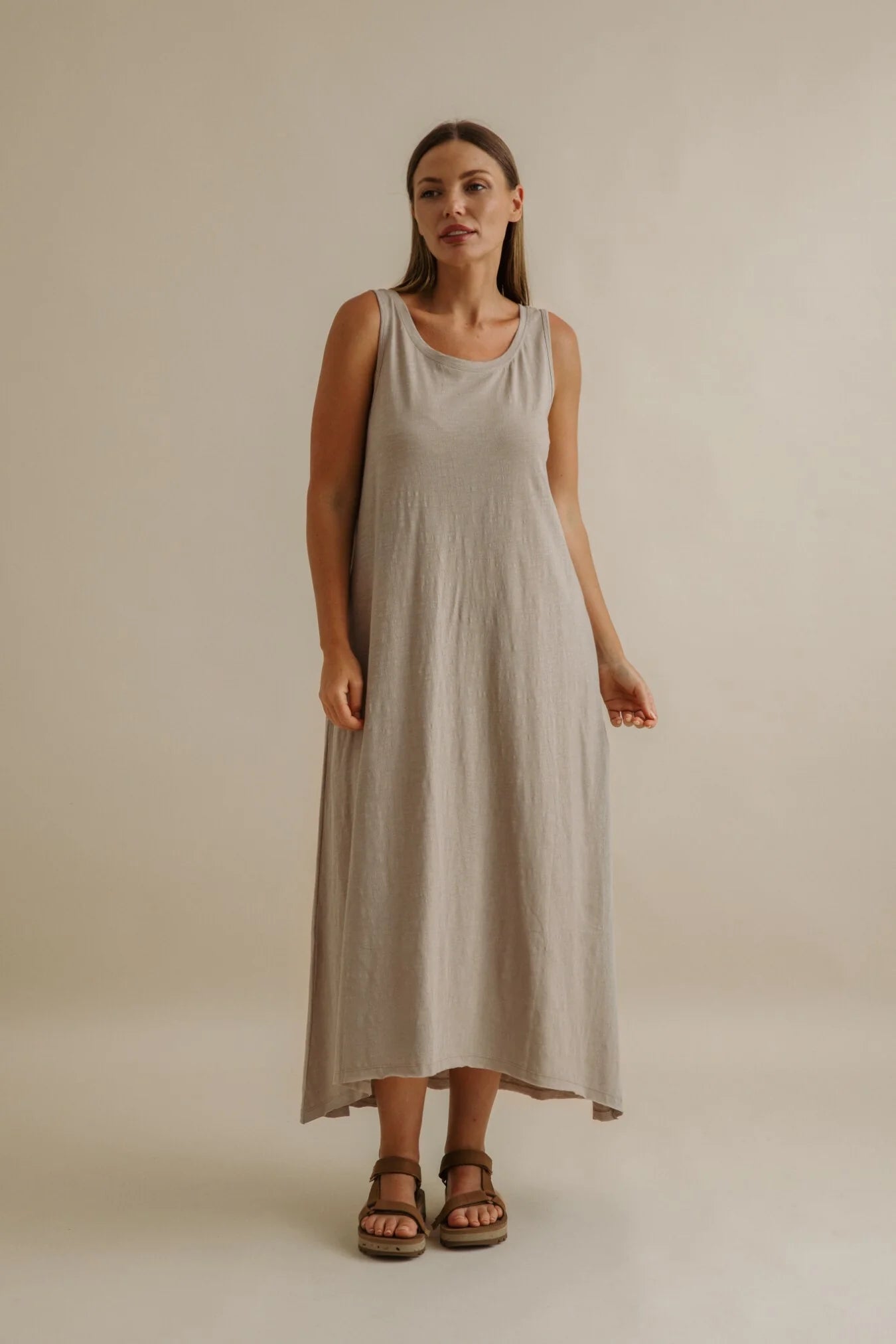 Shoreline Fine Slub Breeze / Dress - Vintage Khaki