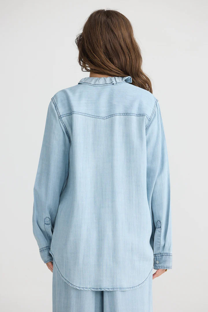 Pedro Shirt | Light Wash Denim