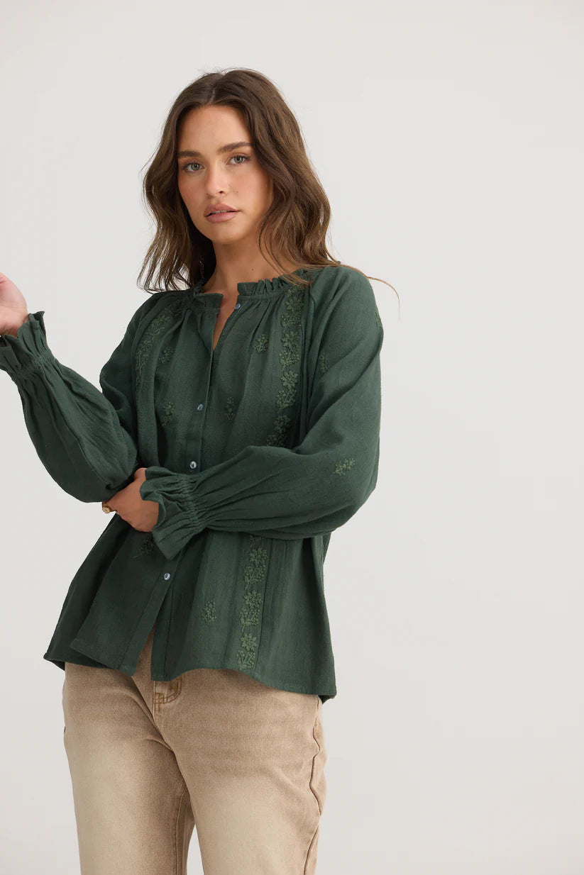 Gemini Blouse | Olive