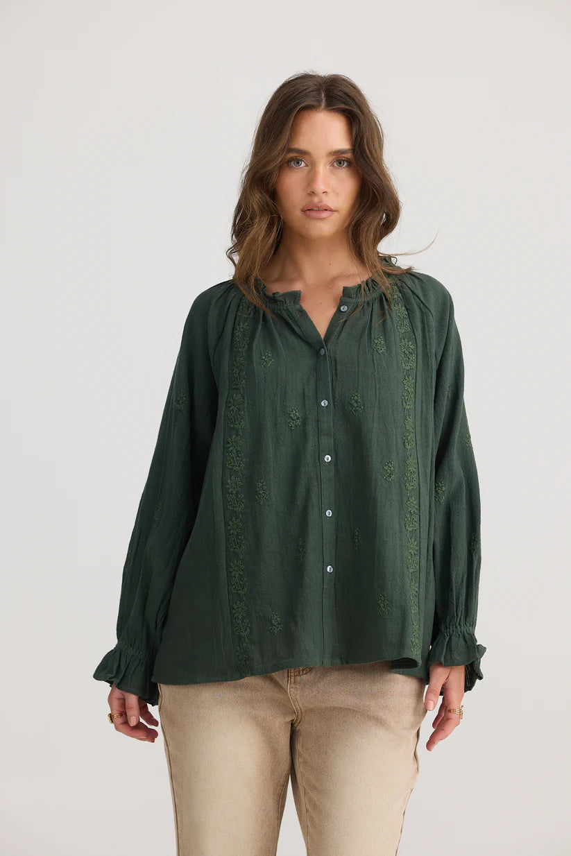 Gemini Blouse | Olive