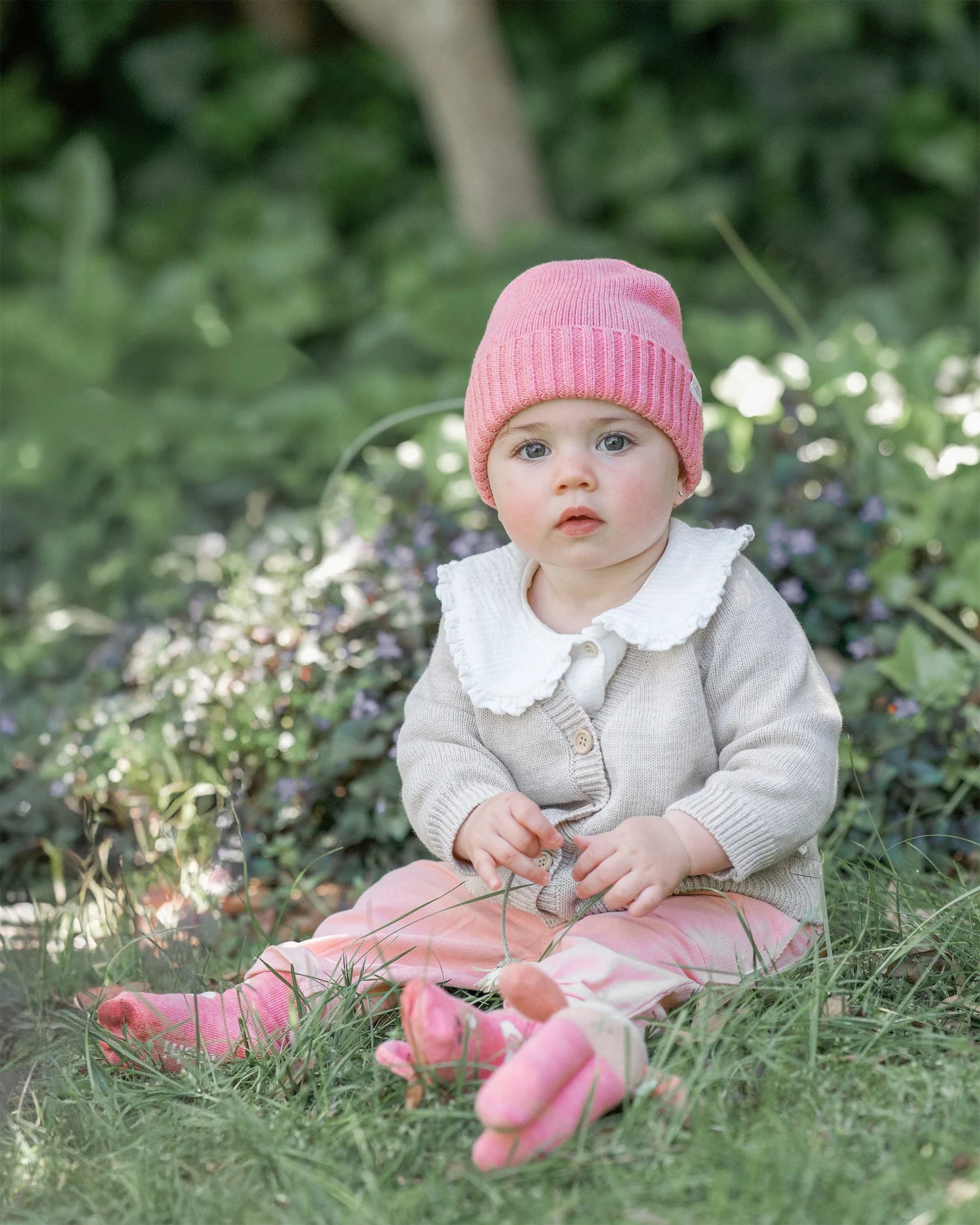 Organic Beanie Rover / Winter Rose
