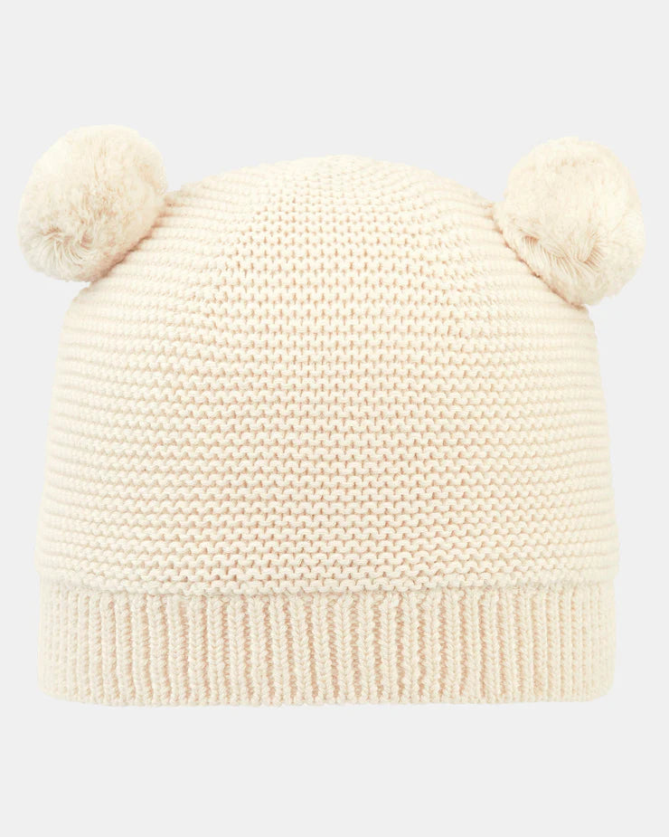 Organic Beanie Snowy | Feather