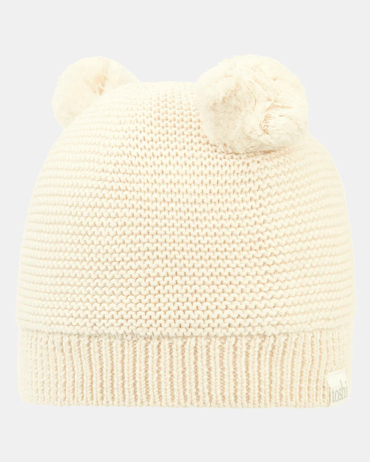 Organic Beanie Snowy | Feather