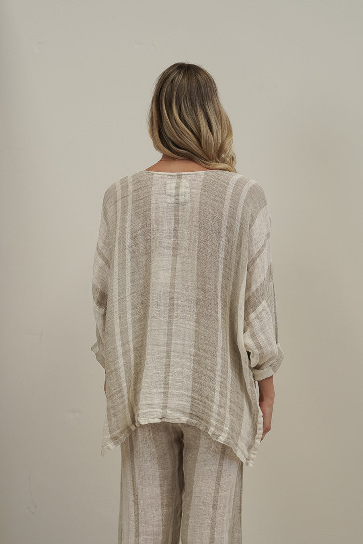 Valentina Top / Natural Stripey