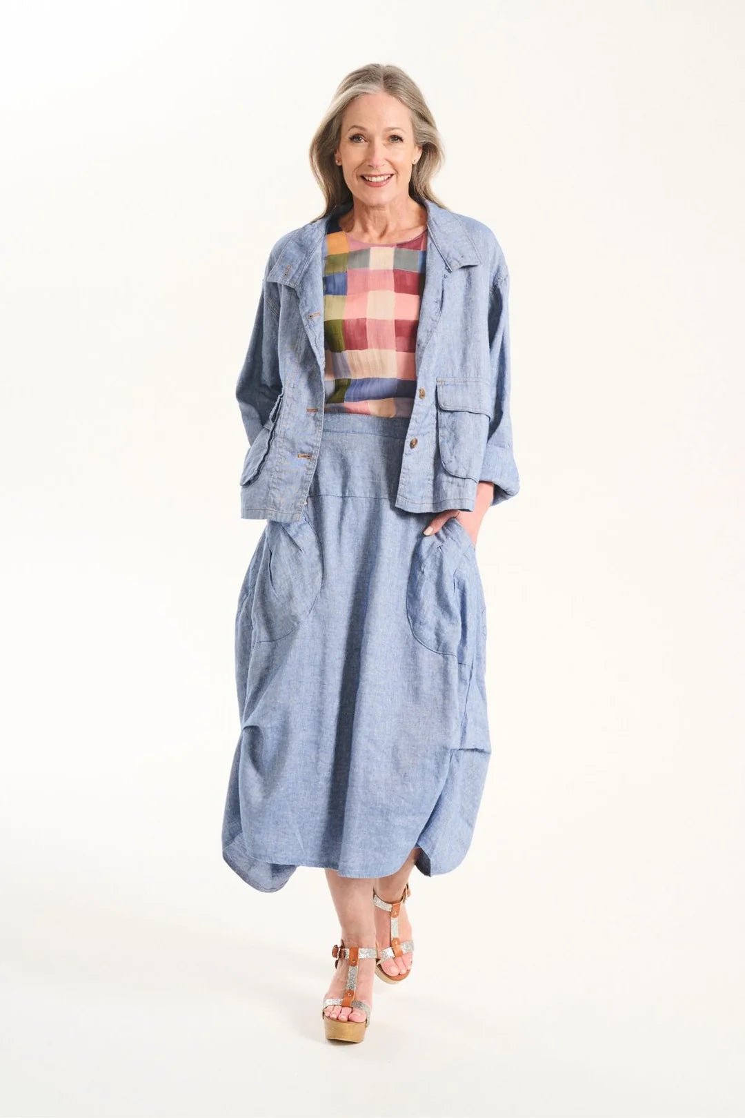 Milwaukee Venice Beach Skirt / Denim Blue