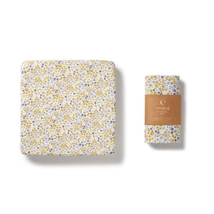 Organic Fitted Cot Sheet | Little Meadow