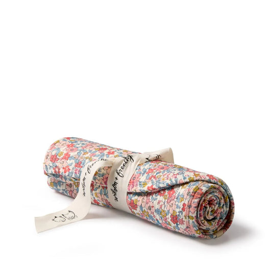 Organic Bunny Rug / Summer Bloom