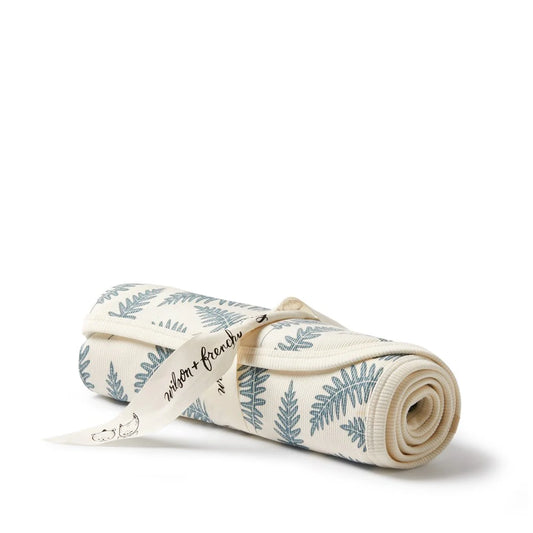 Organic Bunny Rug / Little Fronds